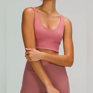 Pink reversible align bra